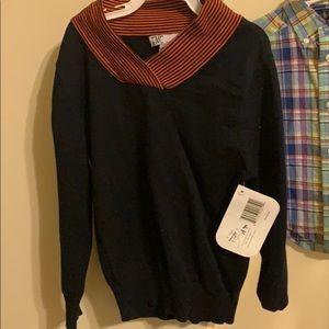 FMC Navy & Orange sweater 3T